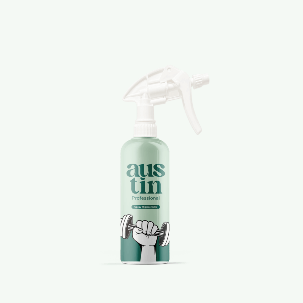 Spray higienizador Austin Professional para limpeza profissional de superfícies e equipamentos – solução prática para higienização eficiente.