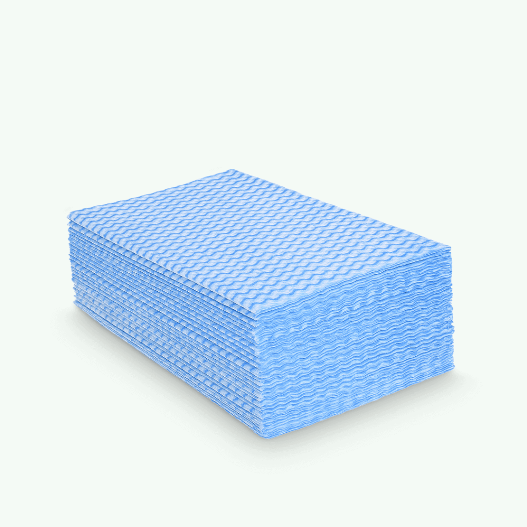 Pano multiuso interfolhado azul Austin Professional para limpeza e higienização – ideal para academias, escritórios e ambientes comerciais.